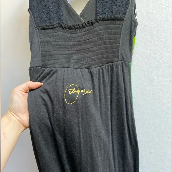 Desigual floral sleeveless maxi dress 16” PTP Sz S - Picture 5 of 12